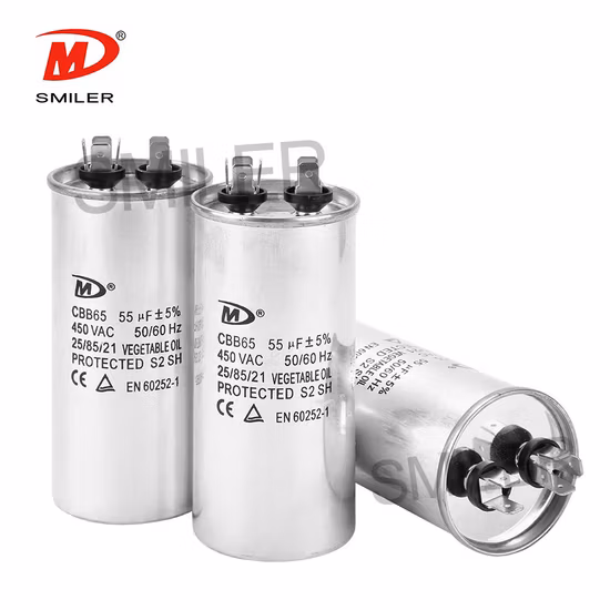 Condensateur de démarrage du moteur du climatiseur Cbb65
