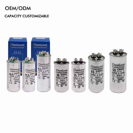 Condensateur de climatisation Condensateur de fonctionnement Condensateur de puissance Cbb65